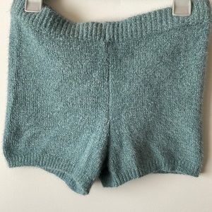 Garage:New Fuzzy Shorts Teal Smokey Blue Size S.